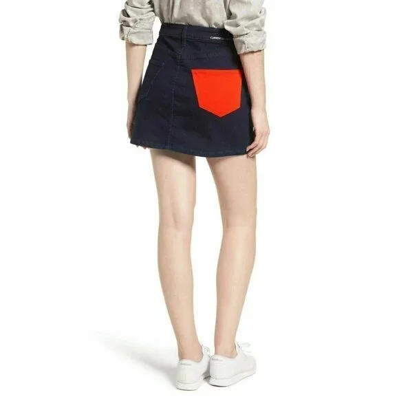 CURRENT/ELLIOTT Womens The Five-Pocket Denim Mini skirt Size 28 - Picture 8 of 12